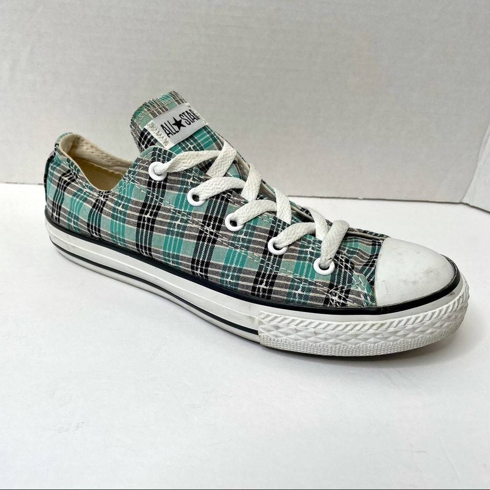 SOLD Converse All Star Plaid Sneakers Low Top Kids Unisex size 4 - Picture 13 of 13